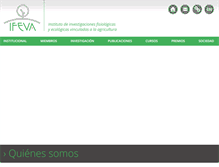 Tablet Screenshot of ifeva.edu.ar